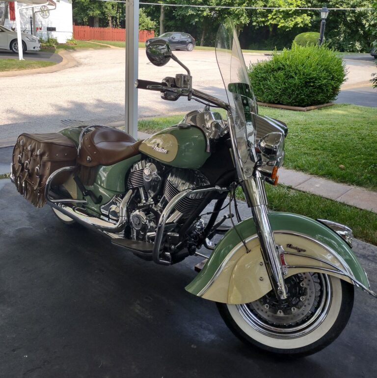 A Portrait Of Vintage HD Motorcycle